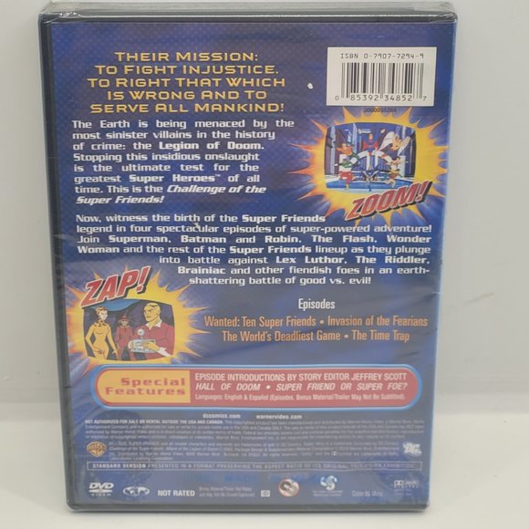 Super Friends Attack of the Legion of Doom - New‎ - Sealed - DVD - Picture 2 of 3